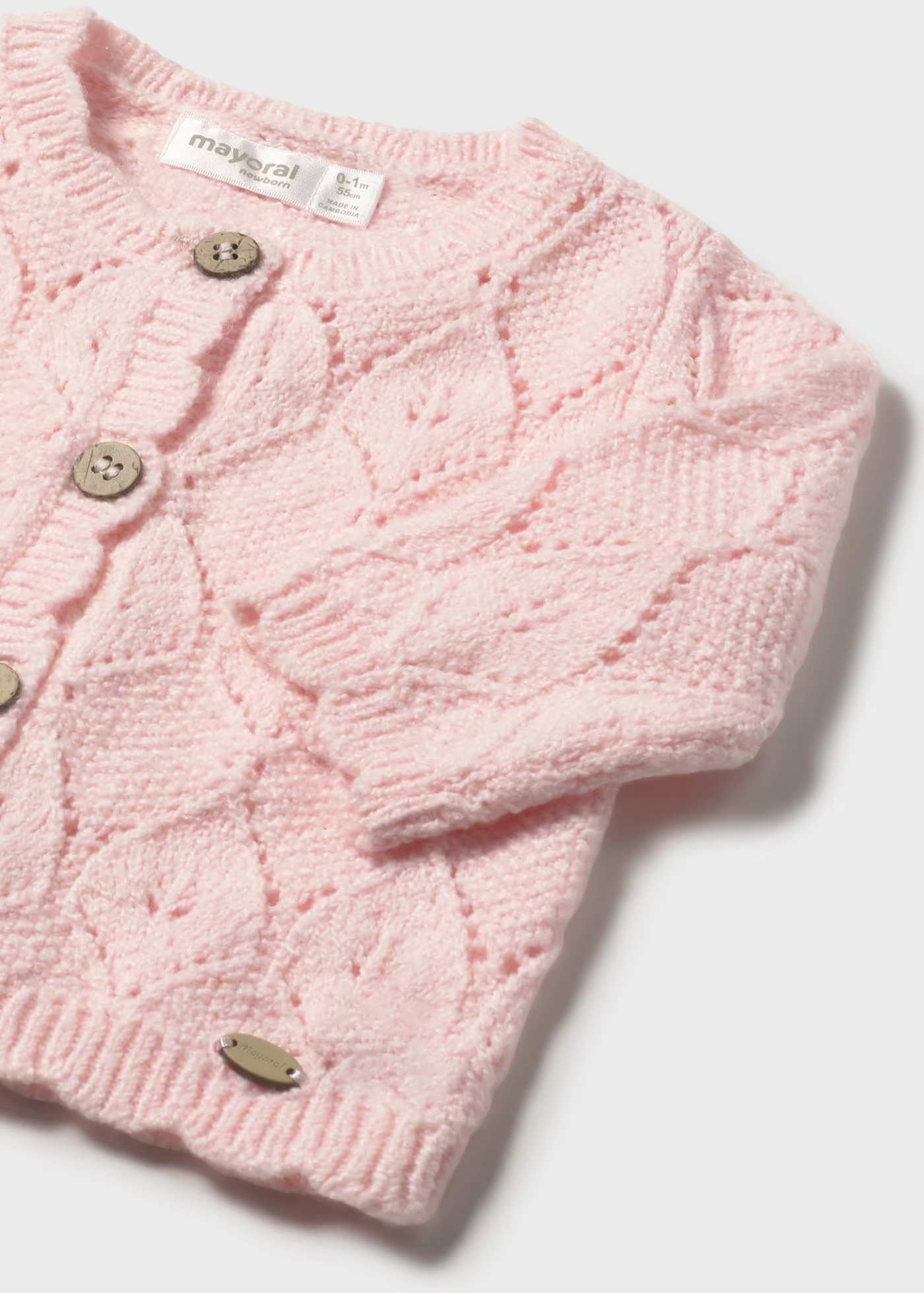 Casaco tricô recém nascida