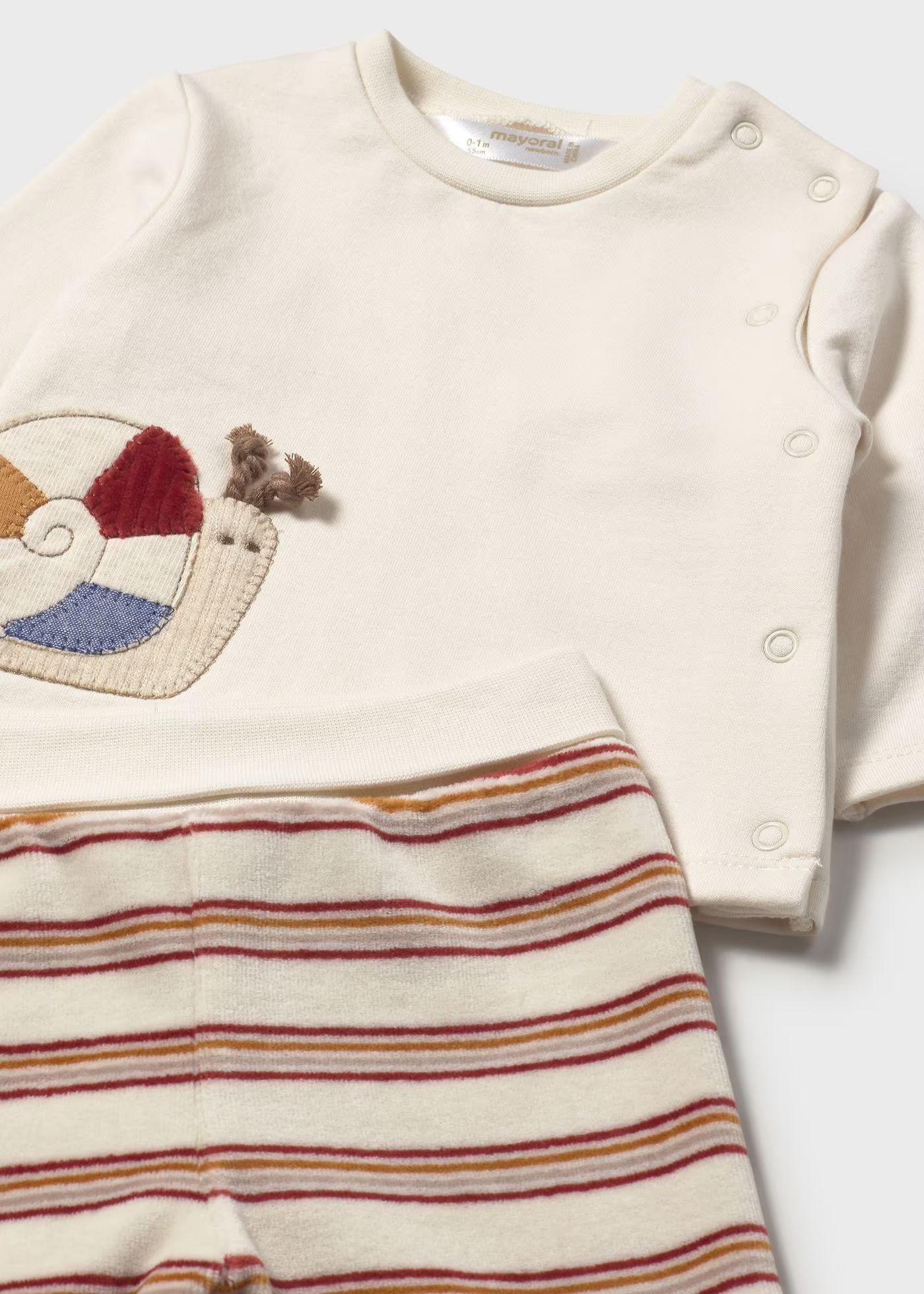 Conjunto calças e sweat recém nascido