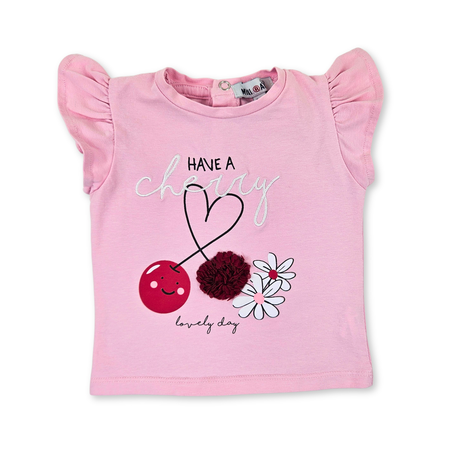 T-shirt de bebé menina