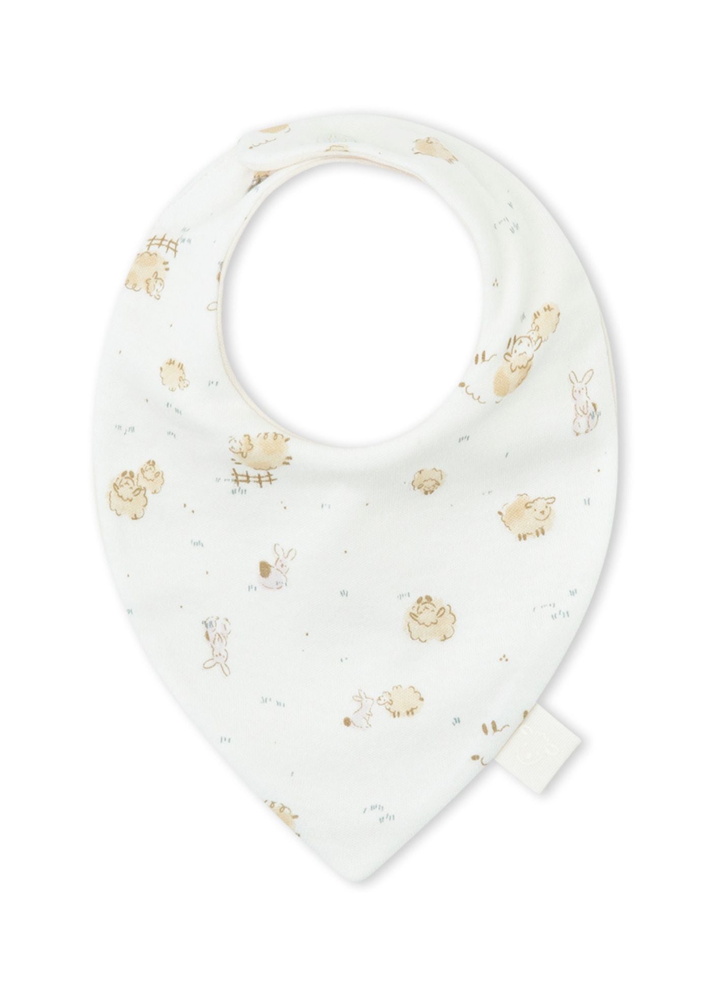 Babete de algodão para bebé