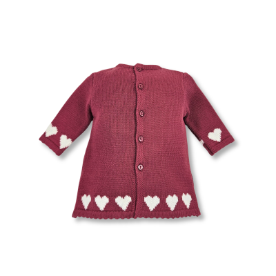 Vestido em malha Cor de Rosa