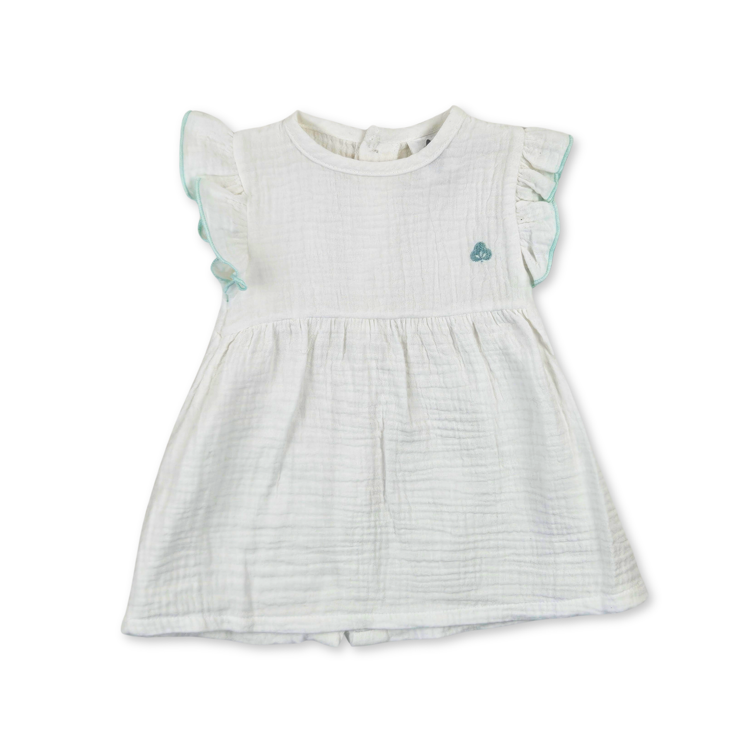 Vestido branco em algodão orgânico