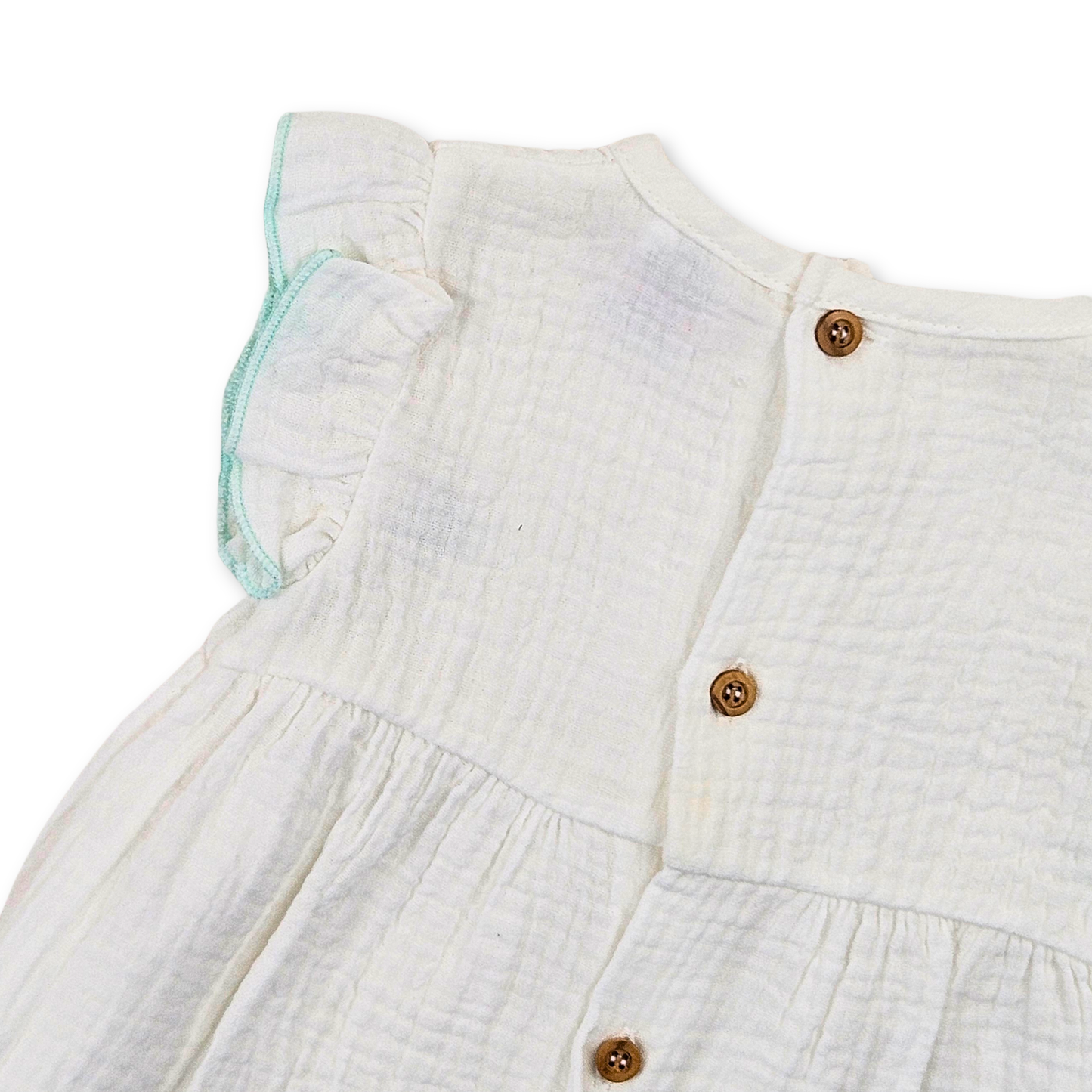 Vestido branco em algodão orgânico