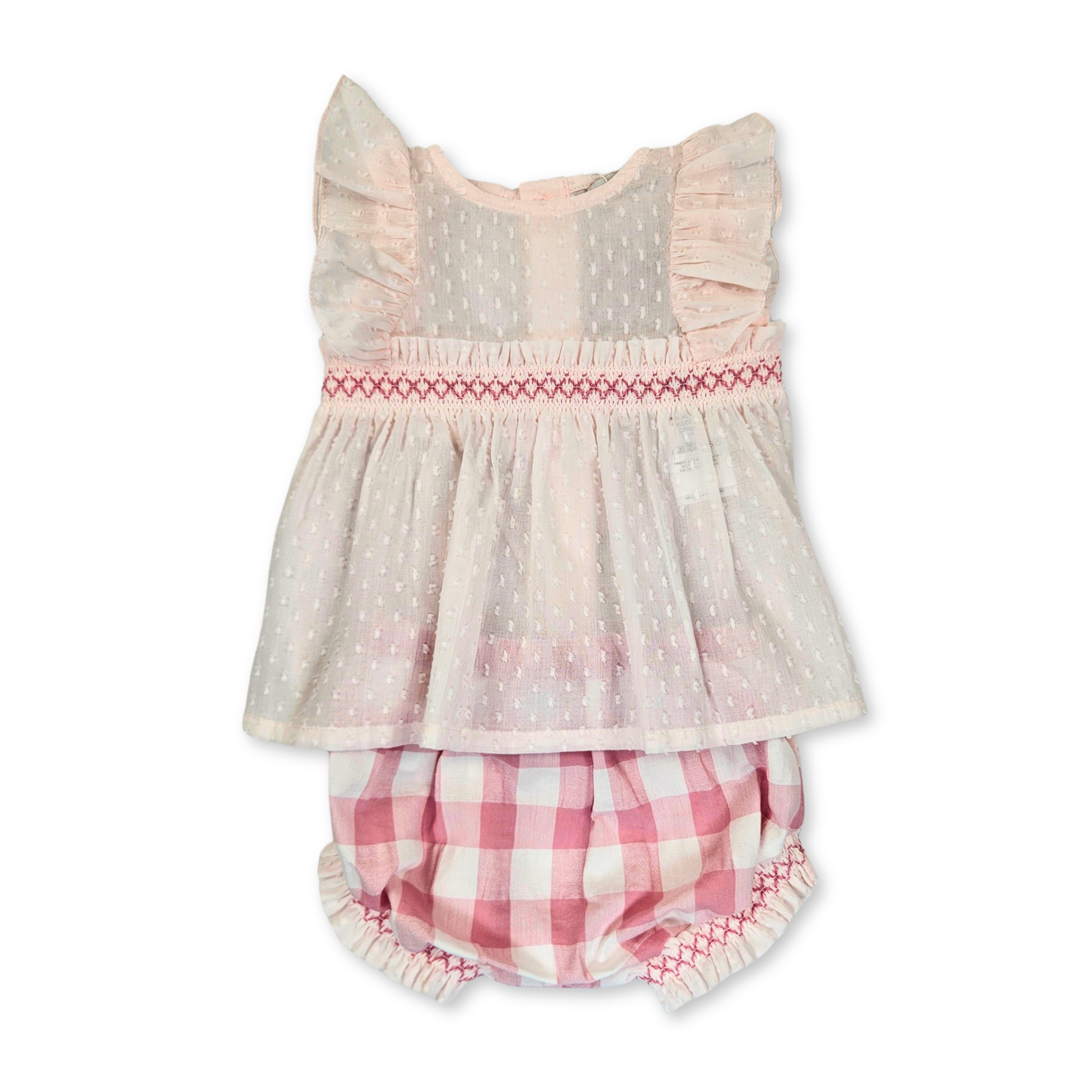 Conjunto camisola e tapa fralda recém nascida