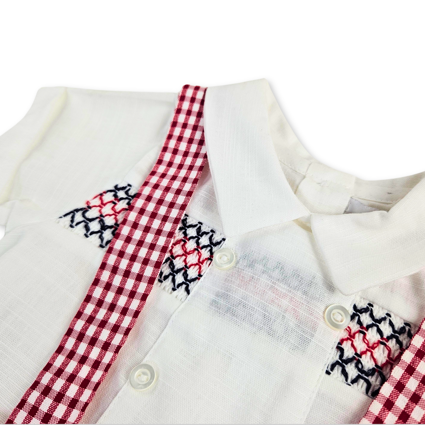Jardineira e camisa de bebé