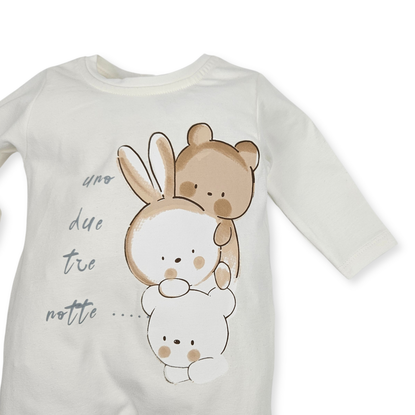 Babygrow algodão de manga comprida