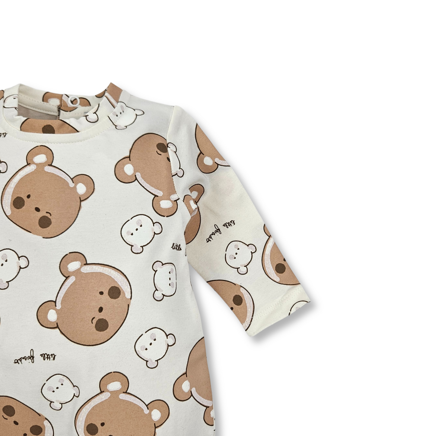 Babygrow em algodão de manga comprida