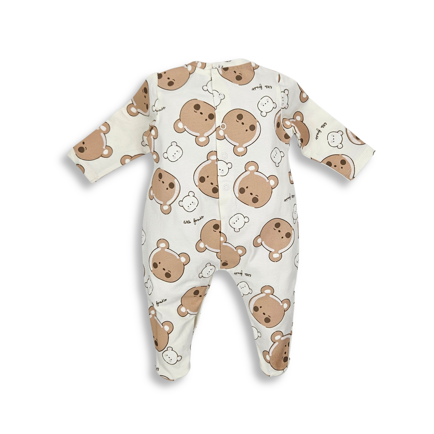 Babygrow em algodão de manga comprida