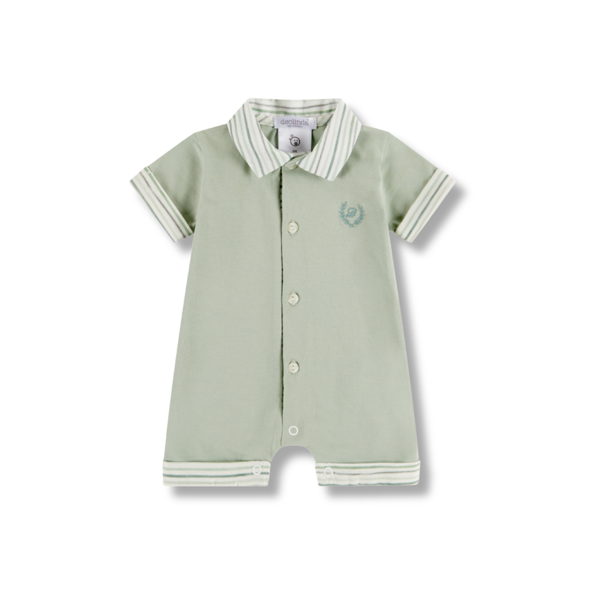 Macacão de bebé menino de manga curta