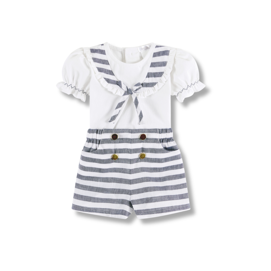 Conjunto de menina calção e camisola