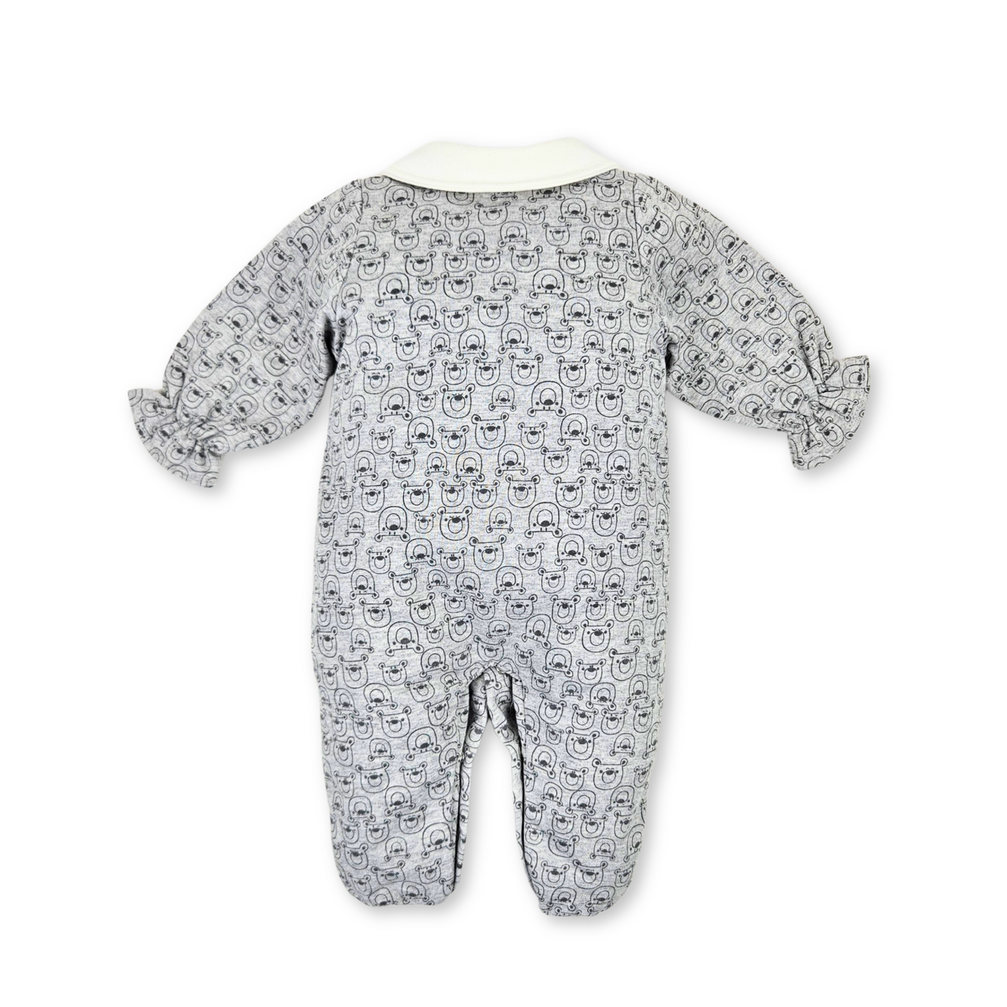 Babygrow Cinzento Cardado