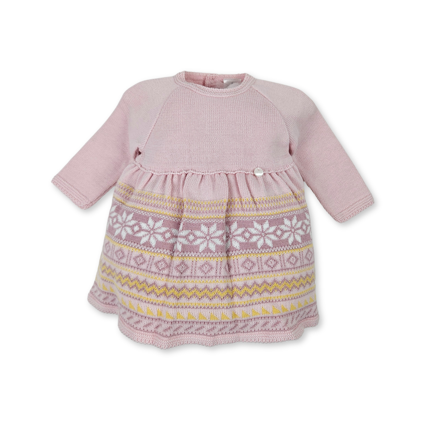 Vestido e Tapa Fralda Cor de Rosa