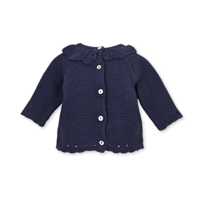 Camisola de Malha Azul Marinho para Menina