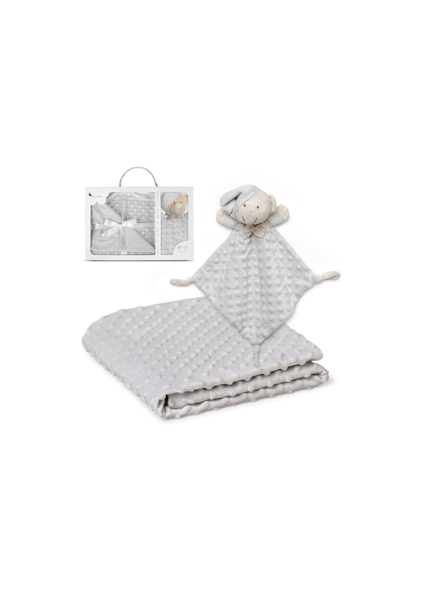 Pack Manta e Doudou Cinzento