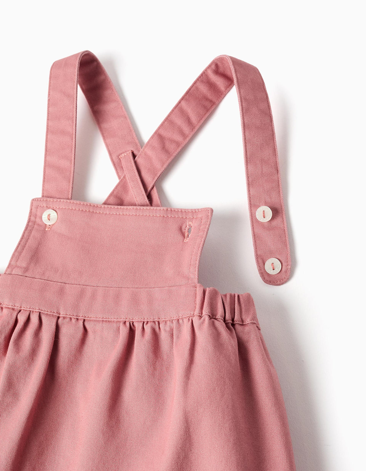 Body com motivo floral + saia de peito para recém-nascida, branco/rosa