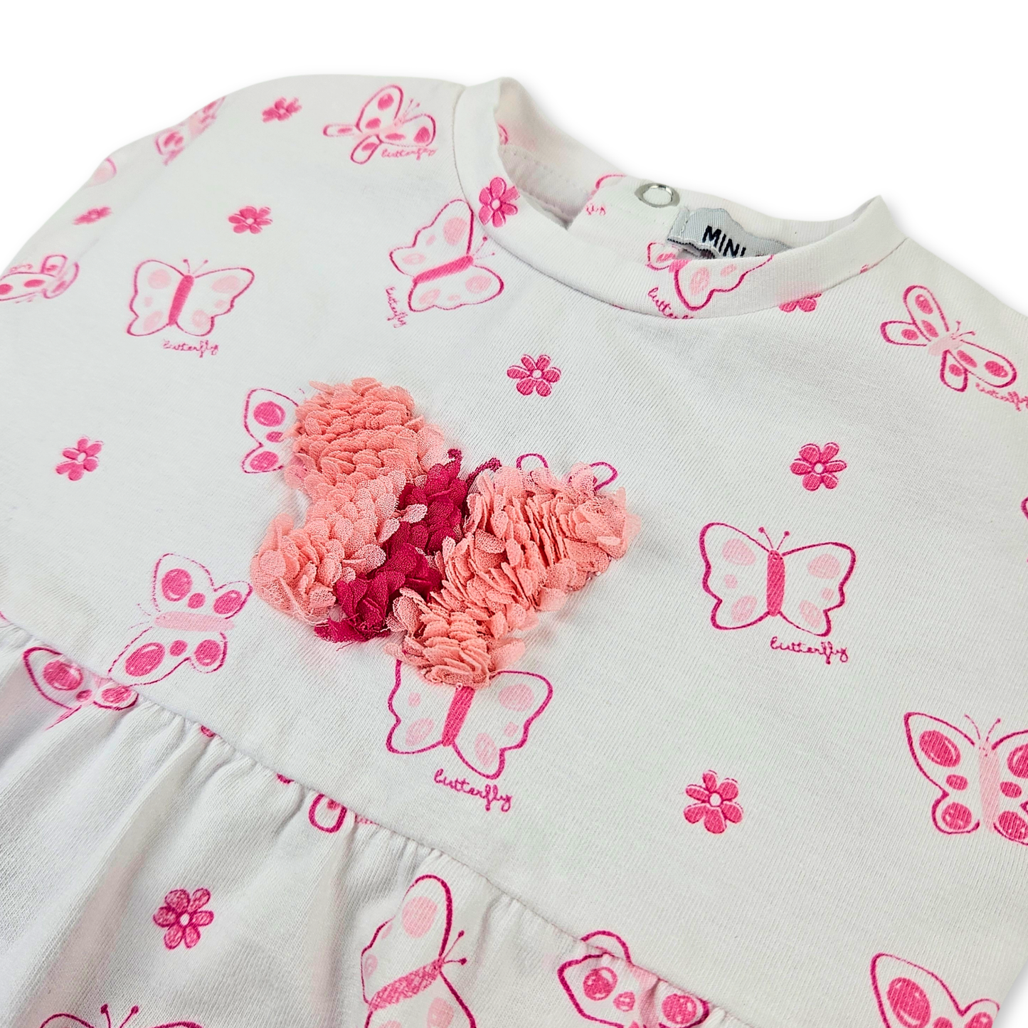 Macacão curto para bebé menina