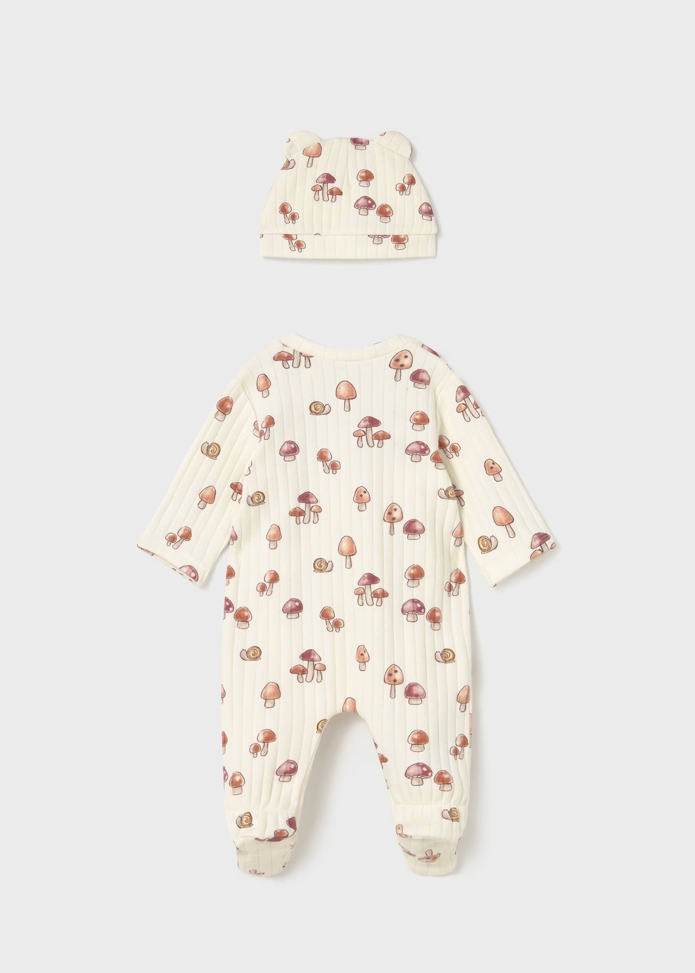 Babygrow com gorro orelhas recém nascida