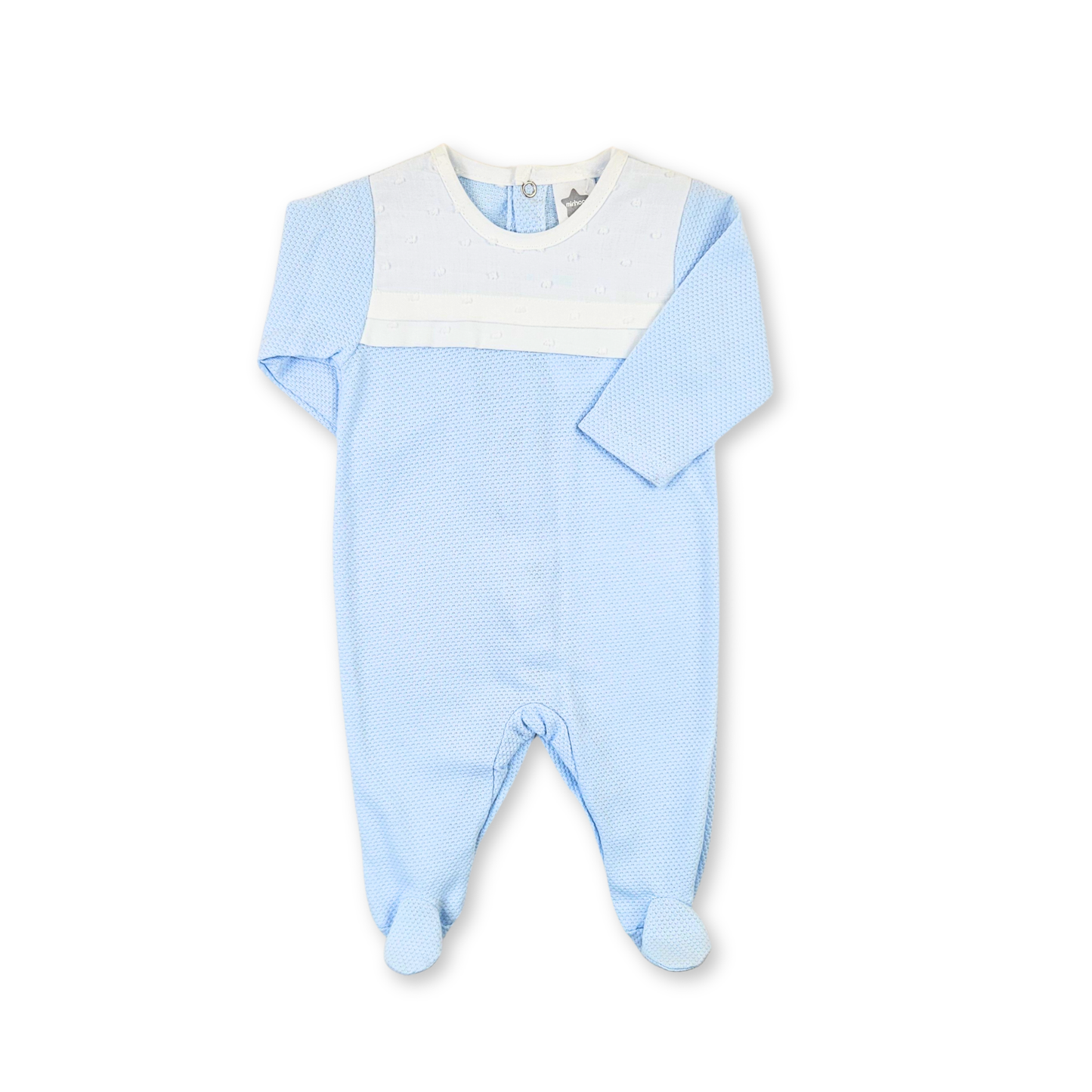 Babygrow de Algodão Azul Bebé