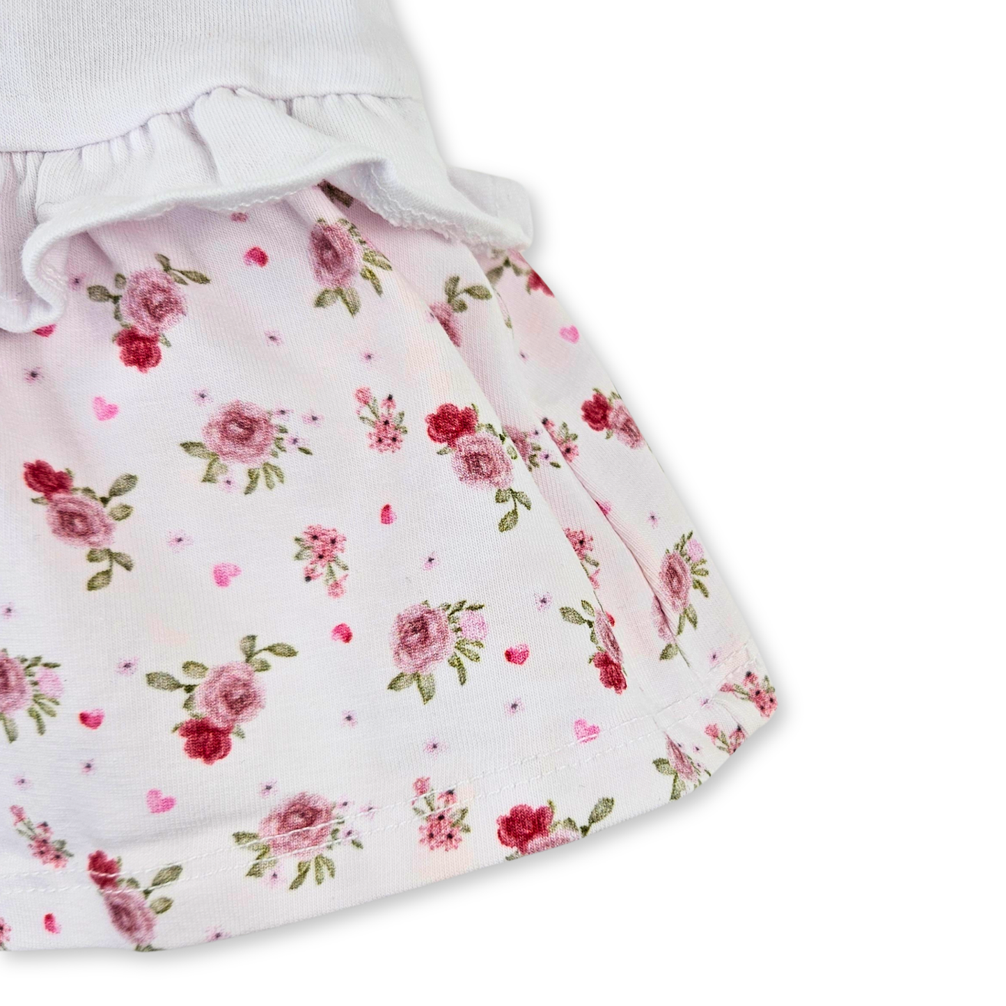 Vestido combinado recém nascida