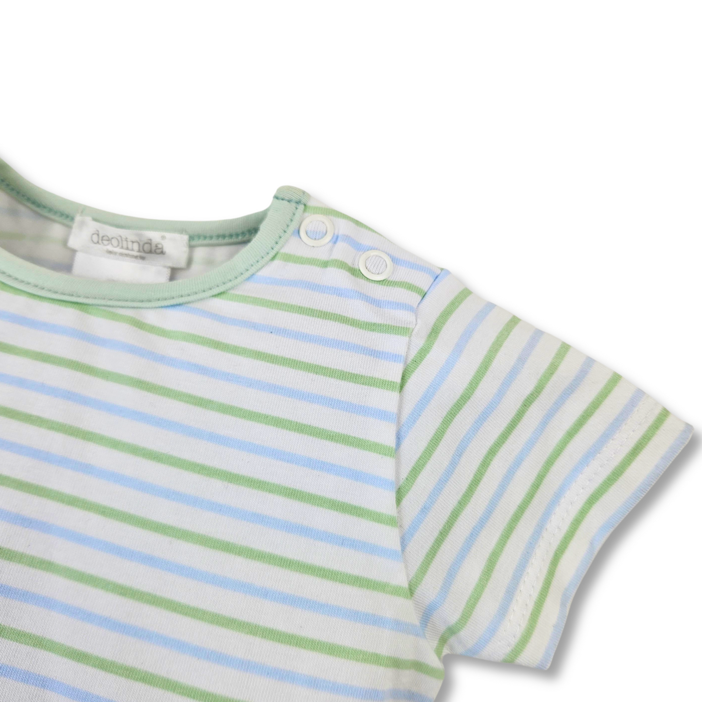 Jardineira e t-shirt bebé