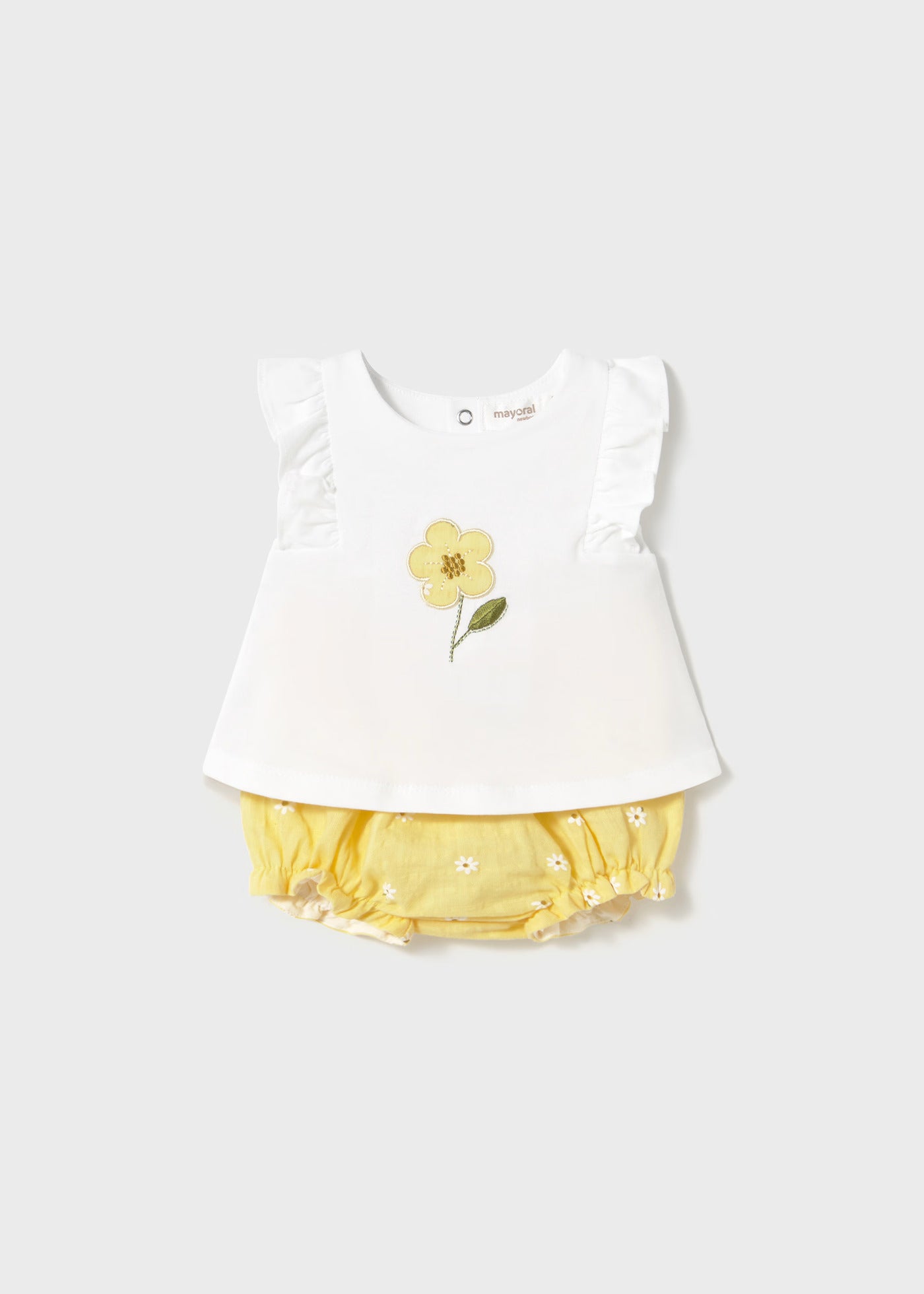 Conjunto tapa fraldas e t-shirt recém nascida