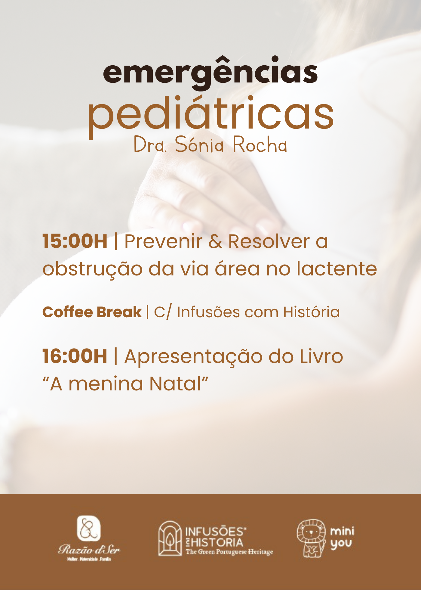 Bilhete: Emergências pediátricas + Apresentação do Livro “A Menina Natal”