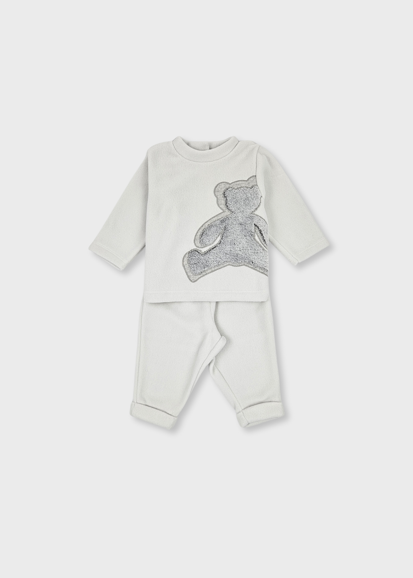 Conjunto cardado cinzento