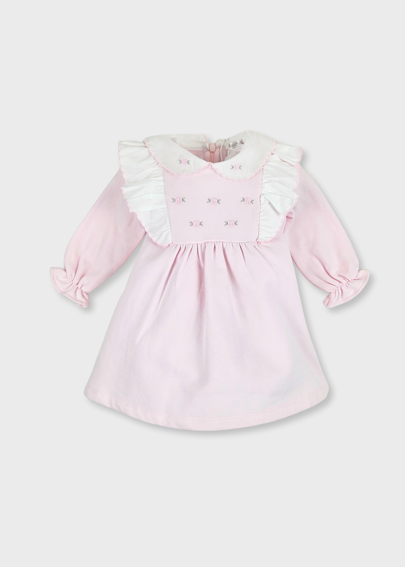 Vestido Cardado Cor de Rosa