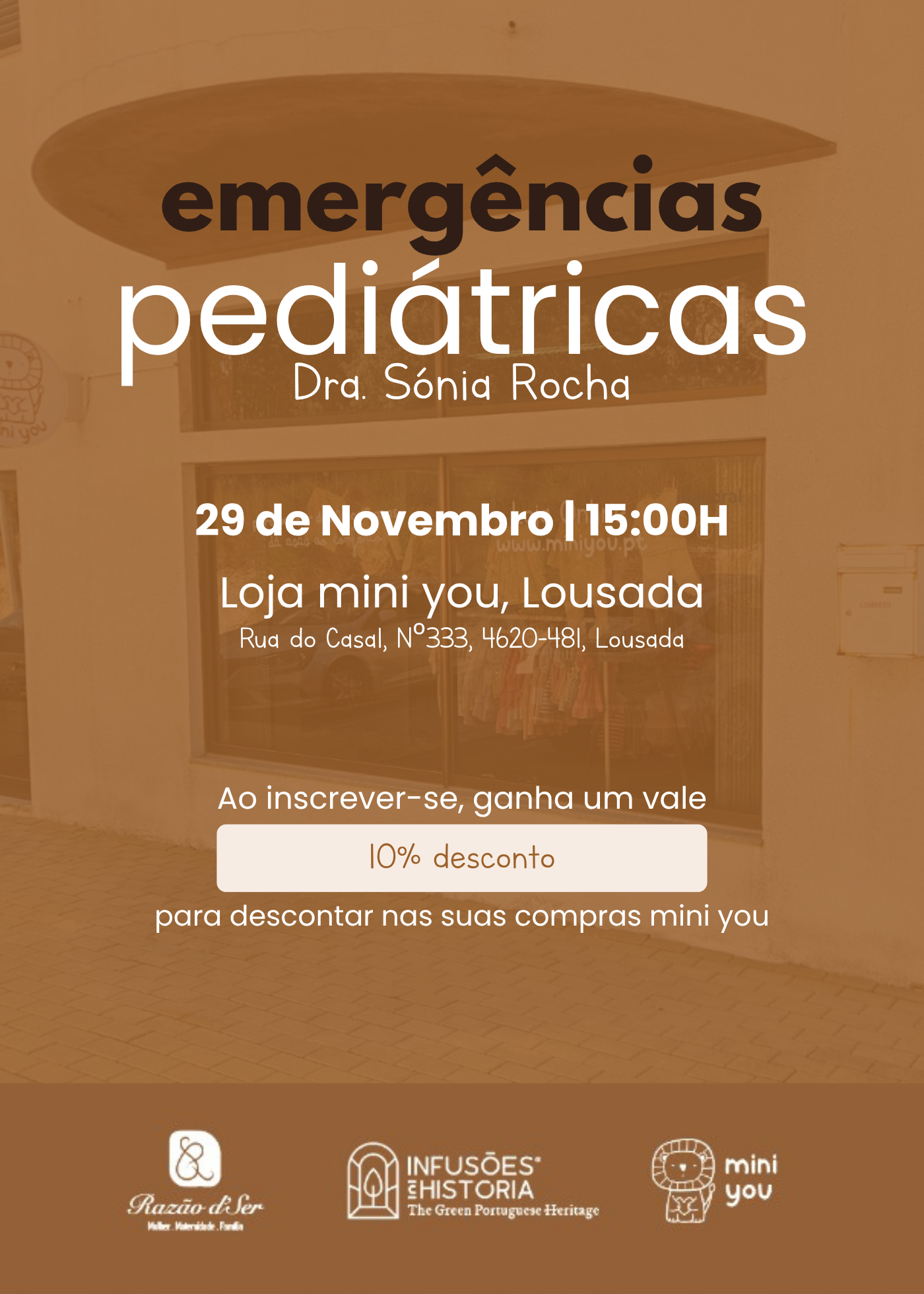 Bilhete: Emergências pediátricas + Apresentação do Livro “A Menina Natal”