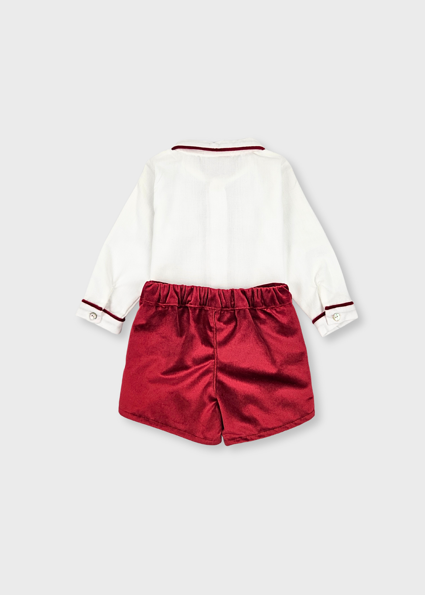 Conjunto de Camisa e Calção de Veludo