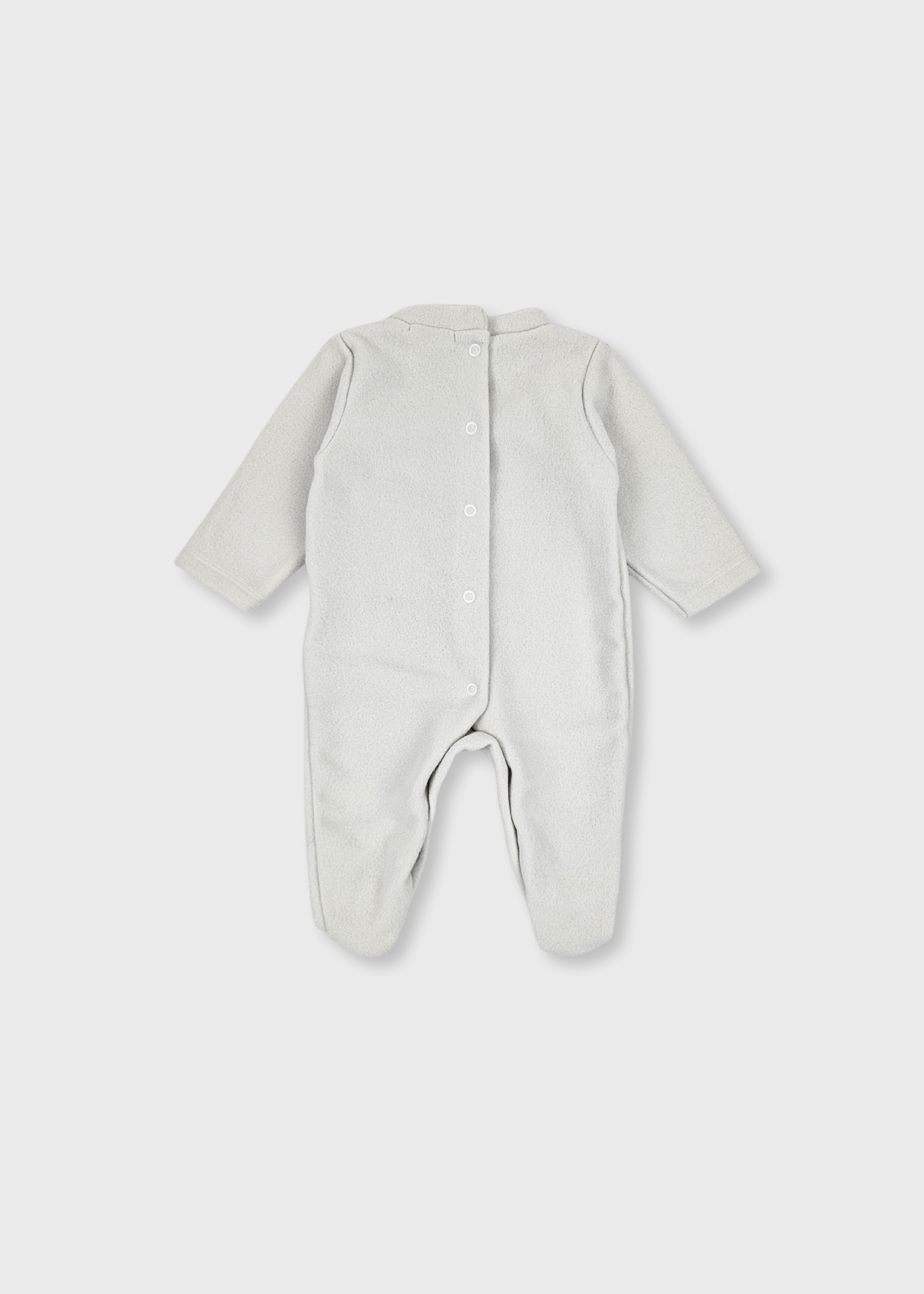 Babygrow Cinzento Cardado