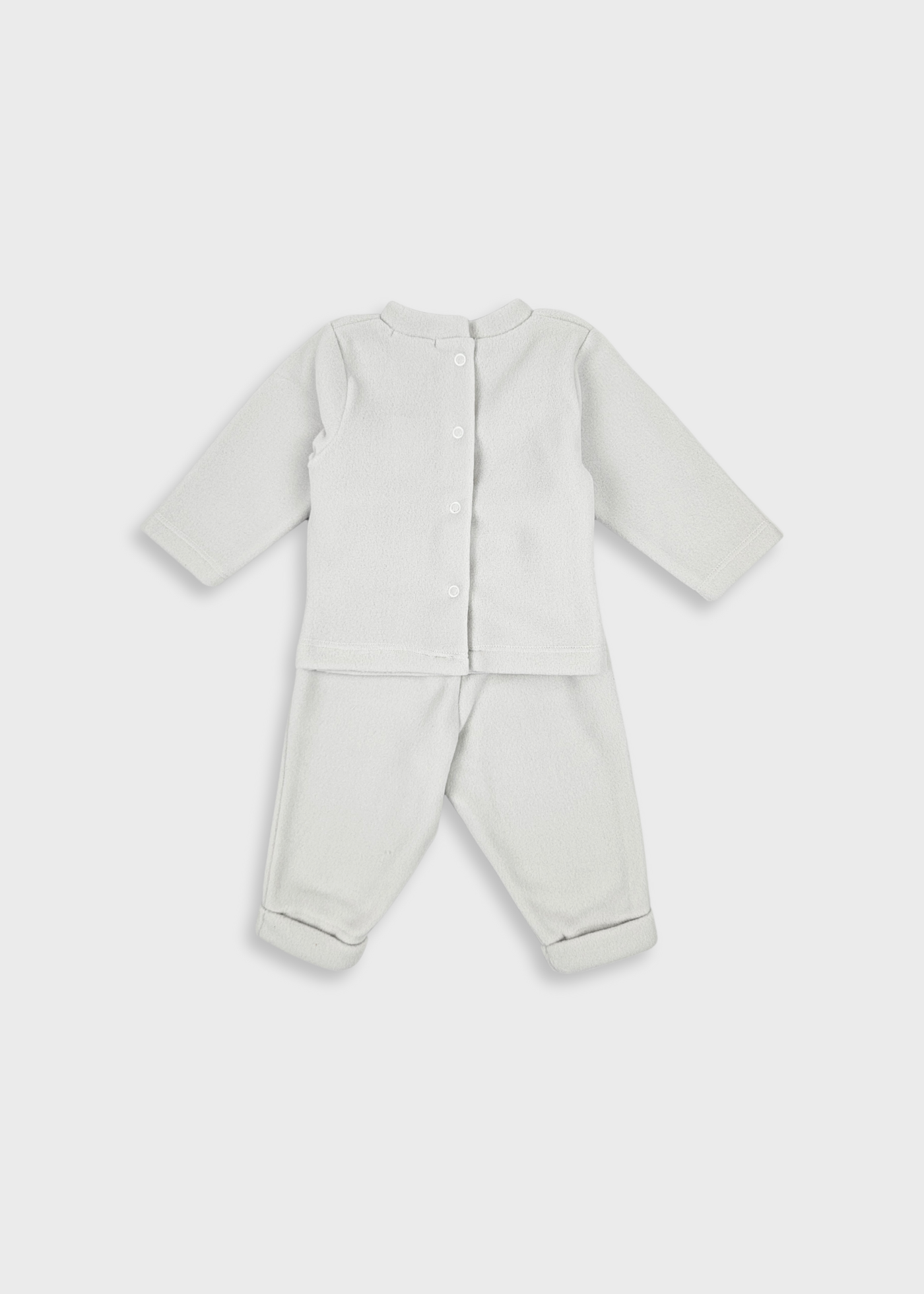Conjunto cardado cinzento