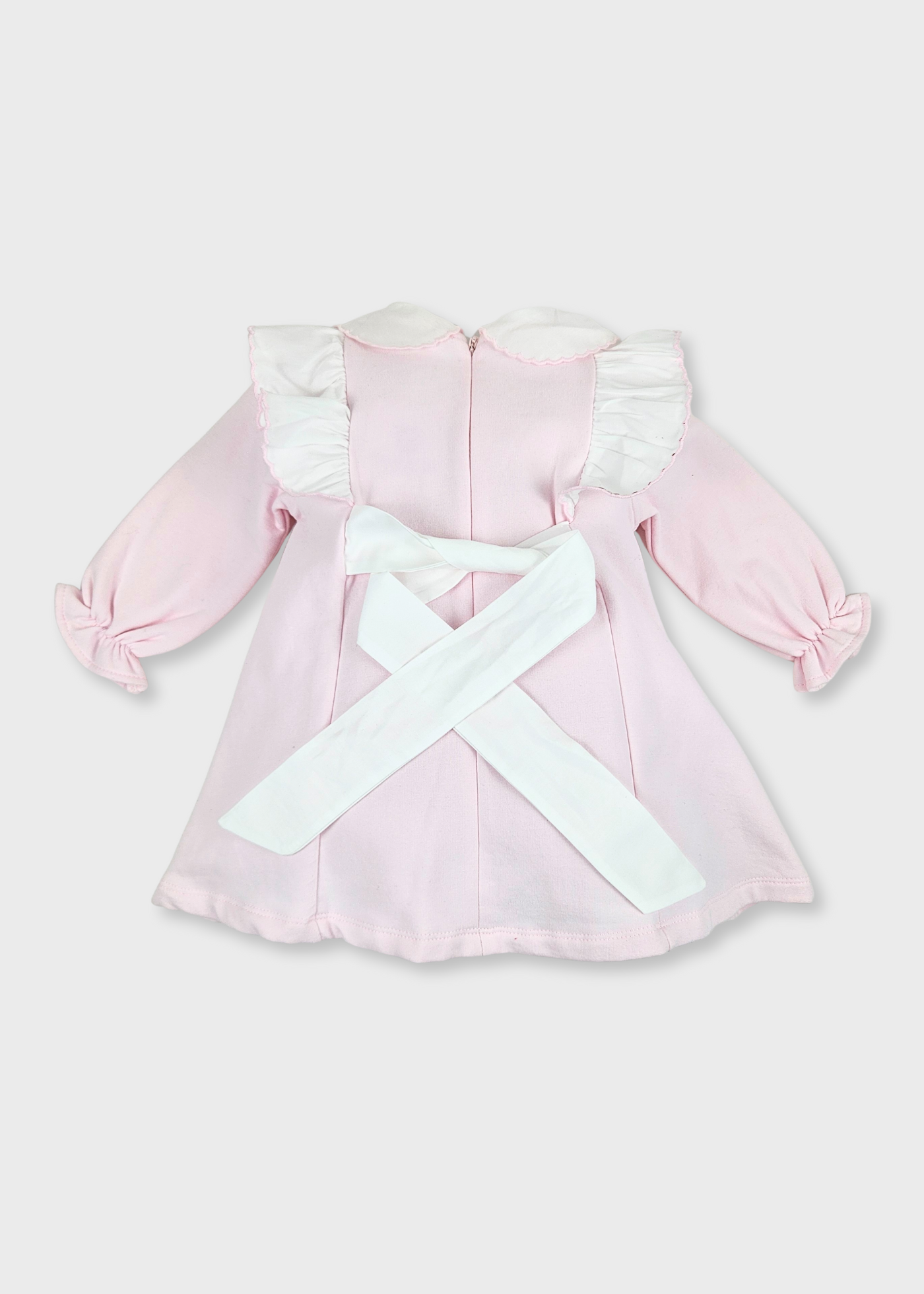 Vestido Cardado Cor de Rosa