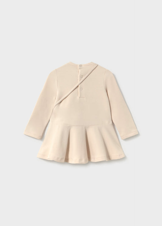 Vestido combinado com bolso ursinho, mayoral