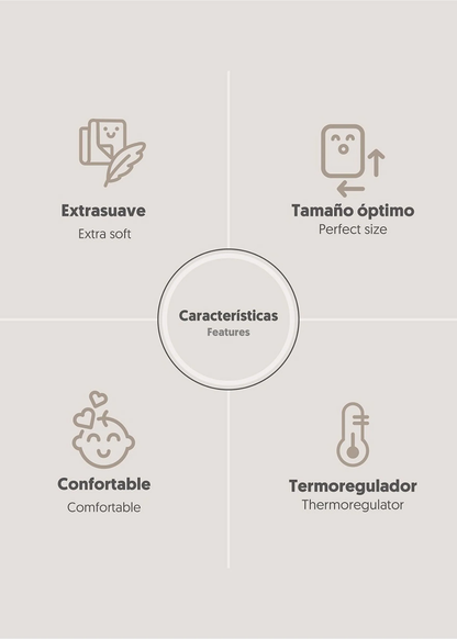 Manta de bebé interbaby