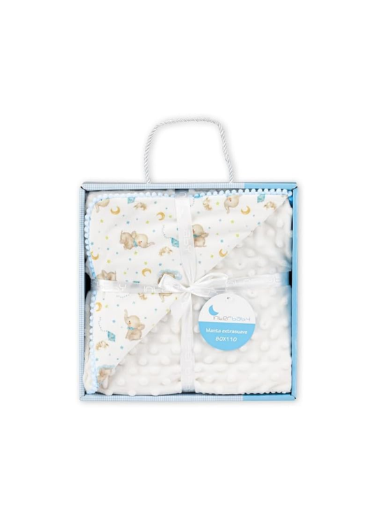 Manta de bebé cardada