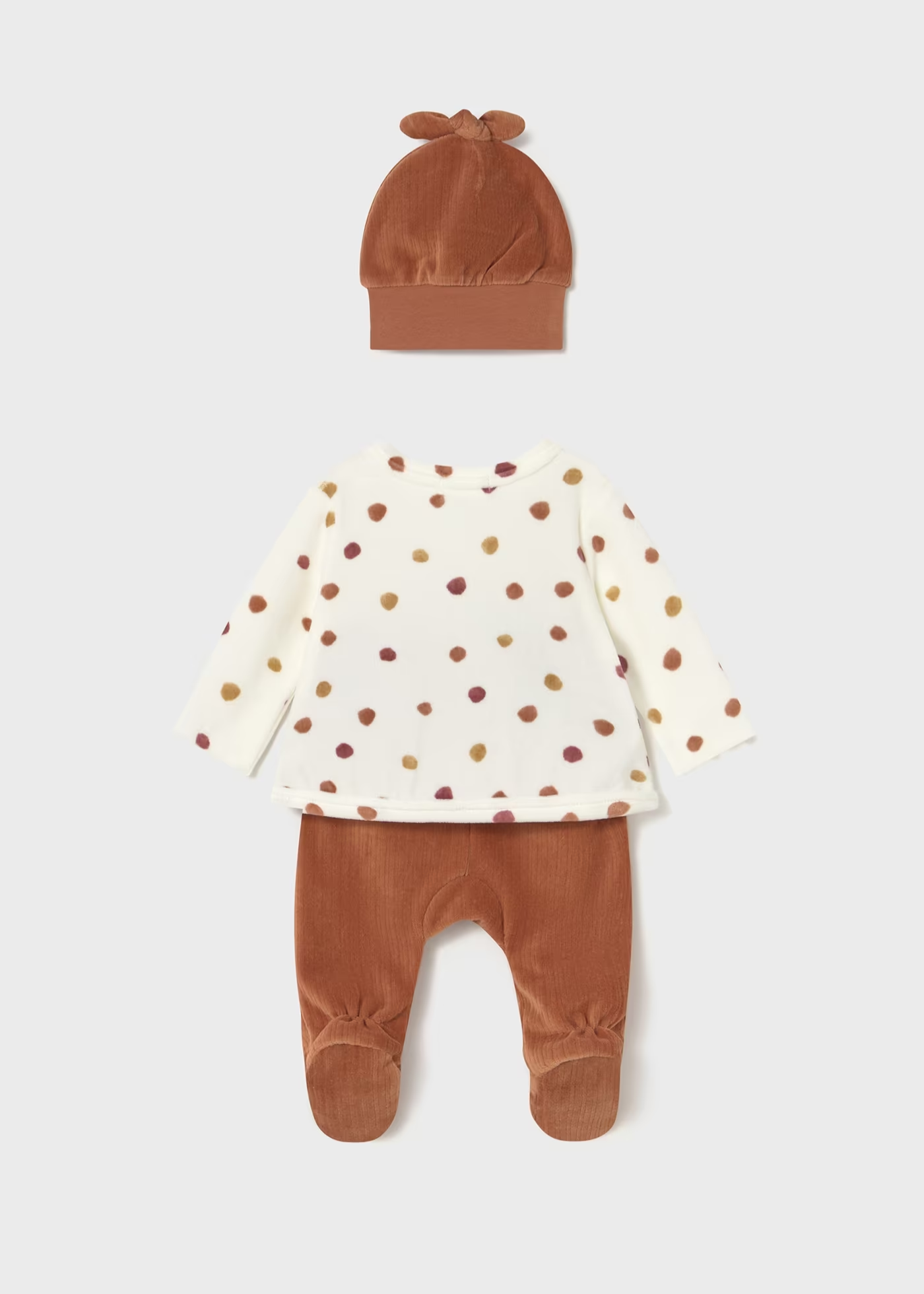 Conjunto 3 peças calças com pés recém nascida