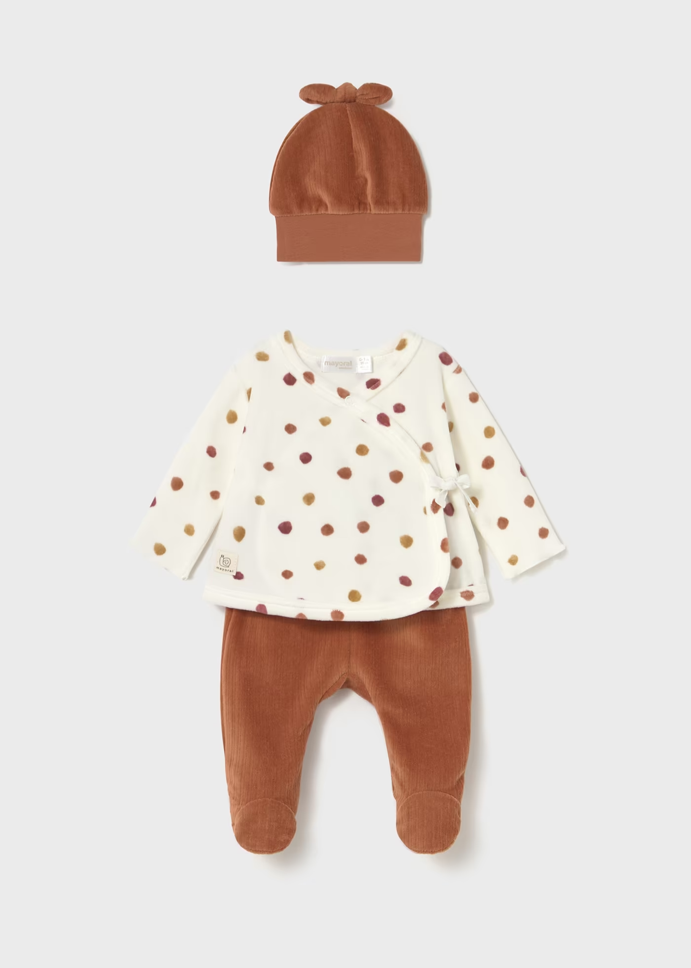 Conjunto 3 peças calças com pés recém nascida