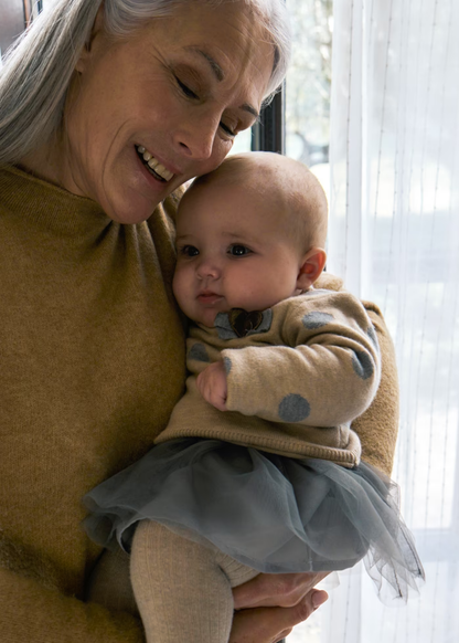 Vestido combinado tule recém nascida