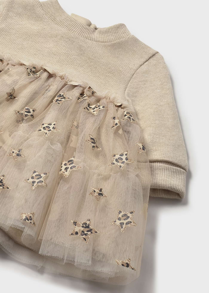 Vestido tule recém nascida