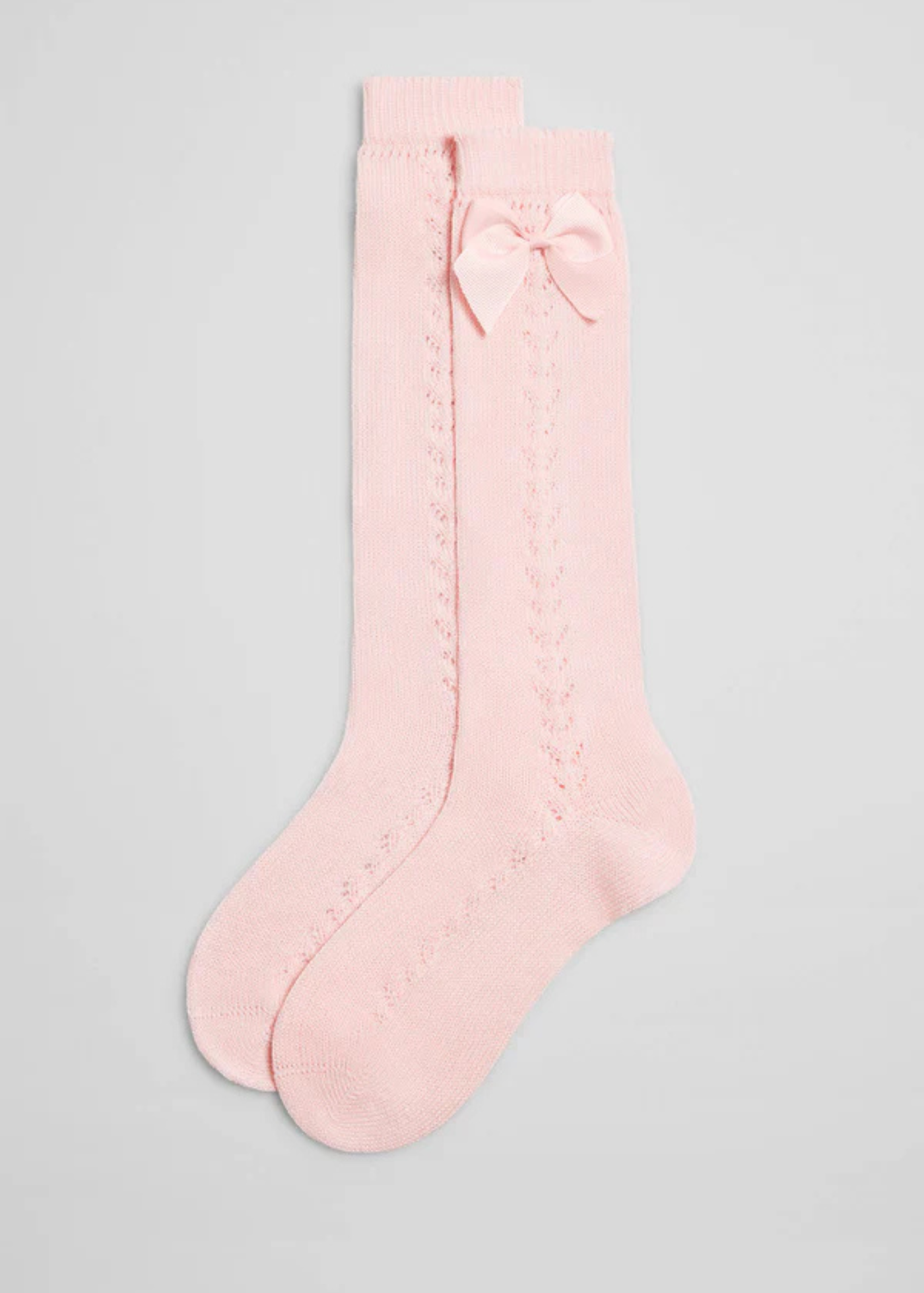 Meia alta cor de rosa
