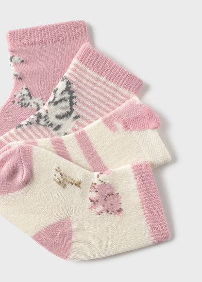 Pack 4 meias recém nascida