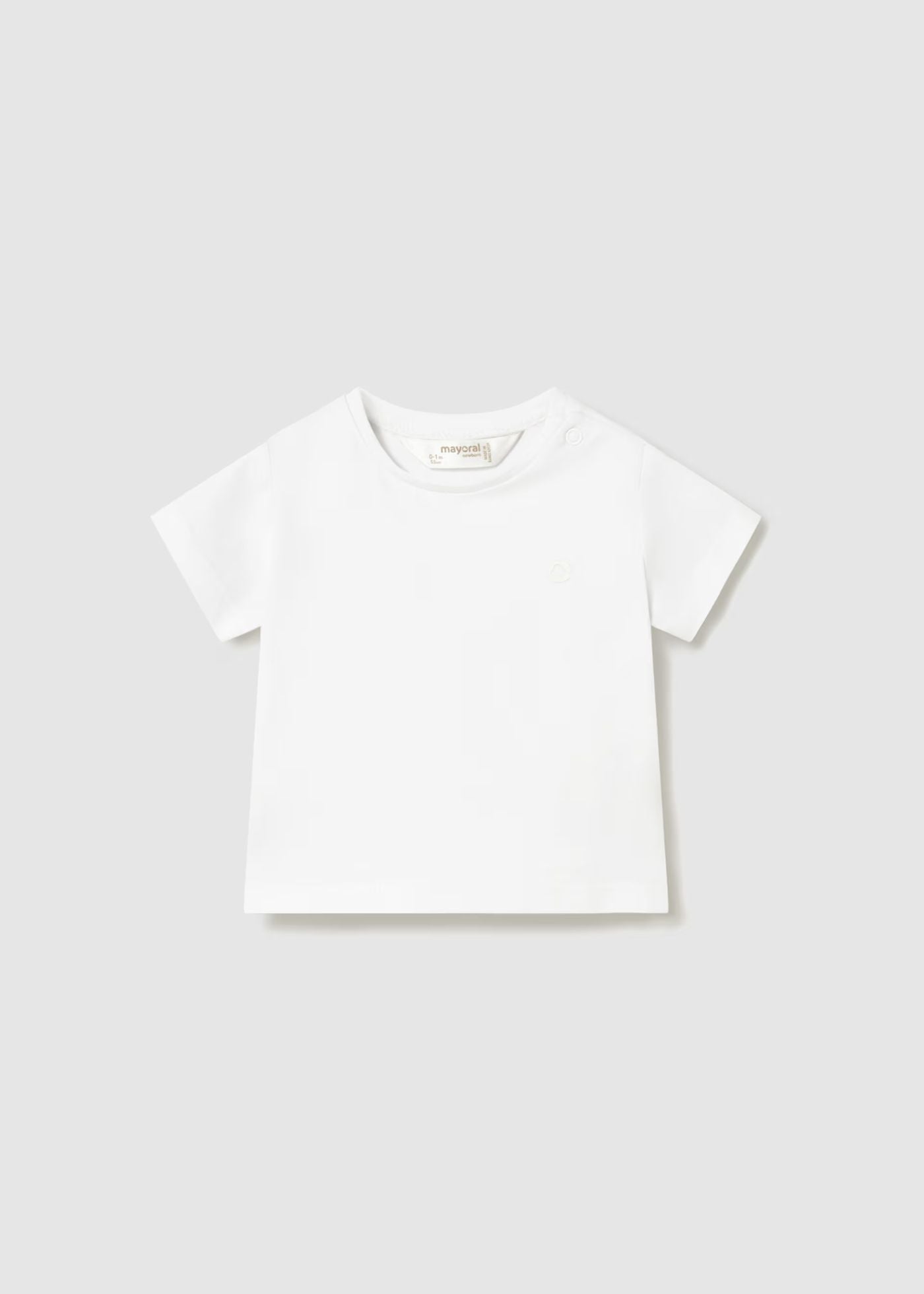 T-shirt de recém nascido, branca mayoral