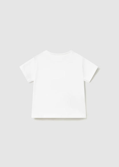 T-shirt de recém nascido, branca mayoral