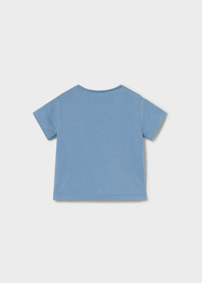 T-shirt de recém nascido, azul mayoral