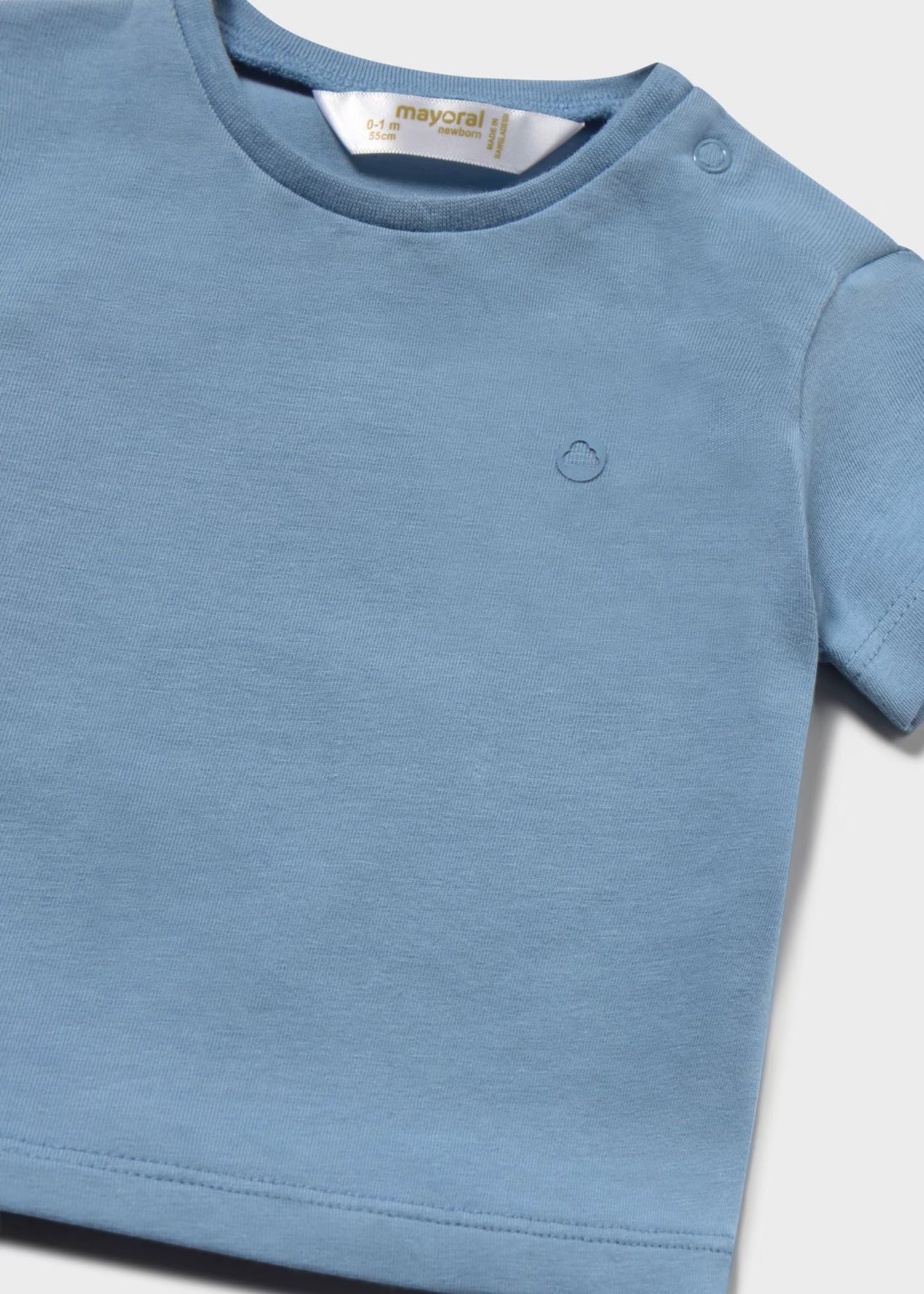 T-shirt de recém nascido, azul mayoral