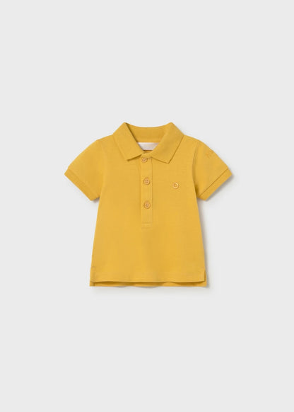 Polo recém nascido amarelo, menino