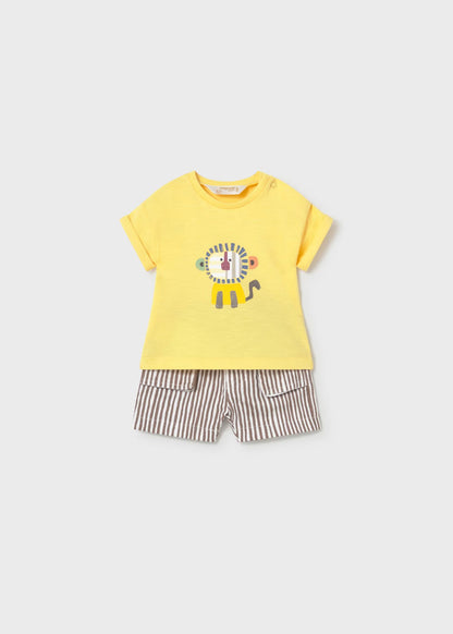 Conjunto calções e t-shirt recém nascido