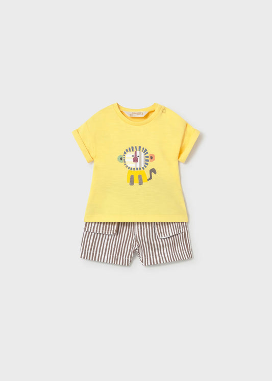 Conjunto calções e t-shirt recém nascido