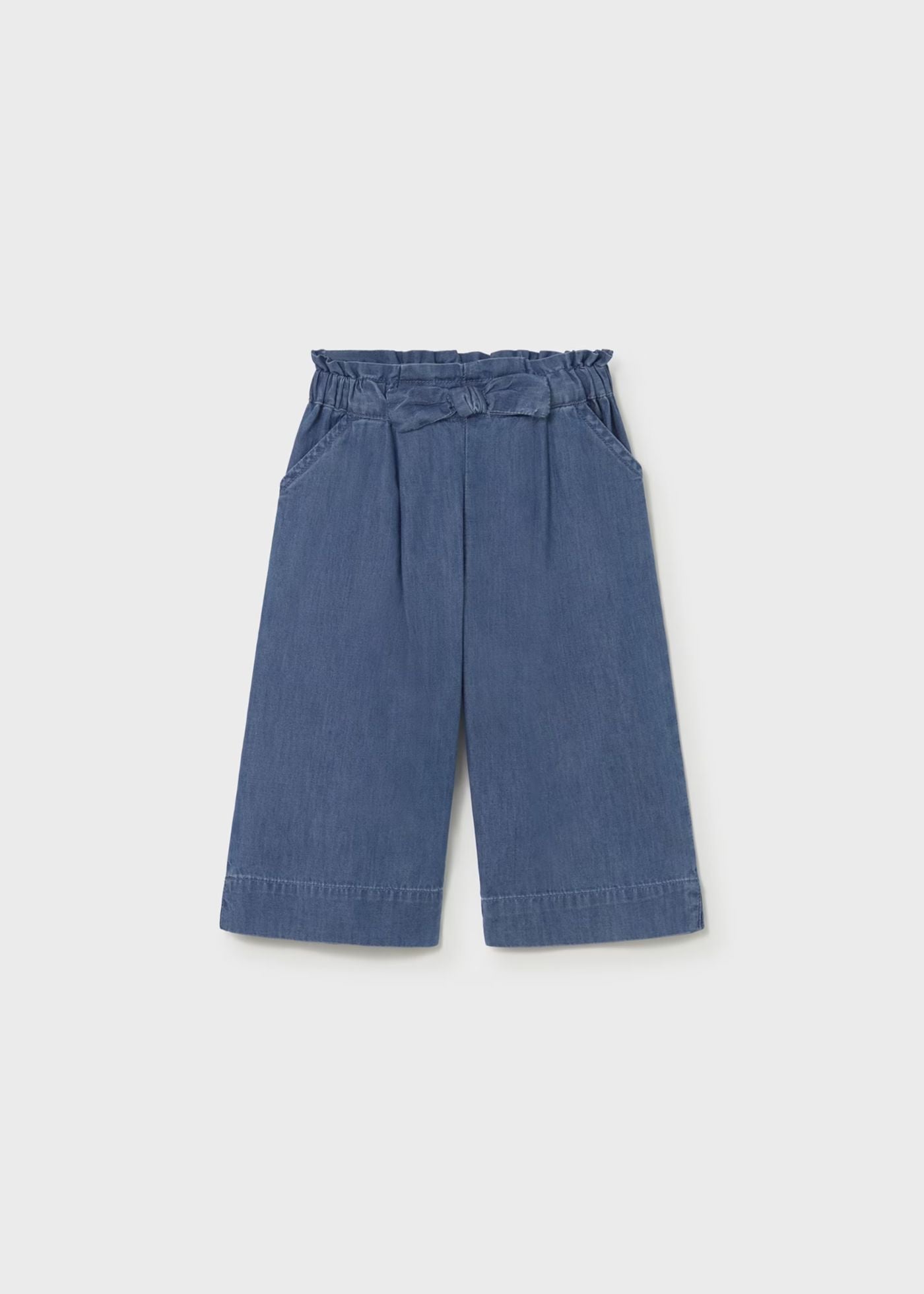 Calças fluidas de bebé menina